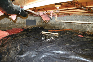 Crawl Space Repair Before in Phoenix