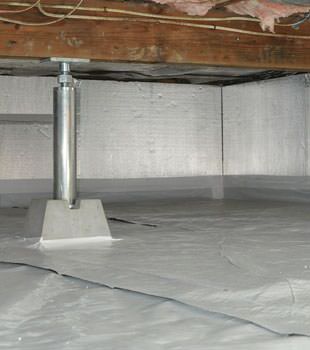 Installed crawl space insulation in Yuma