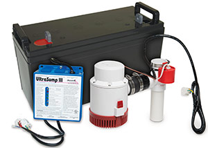 a battery backup sump pump system in Tempe