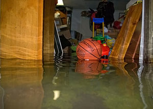 Flooded basement in Phoenix